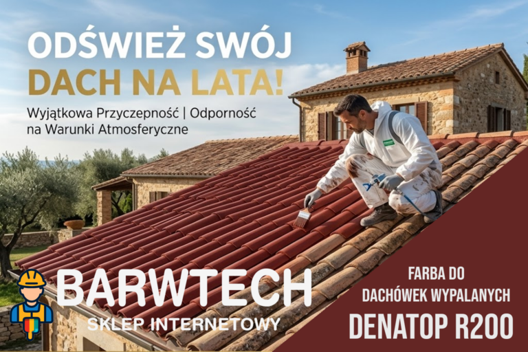 Farba na dach z dachówek wypalanych.
