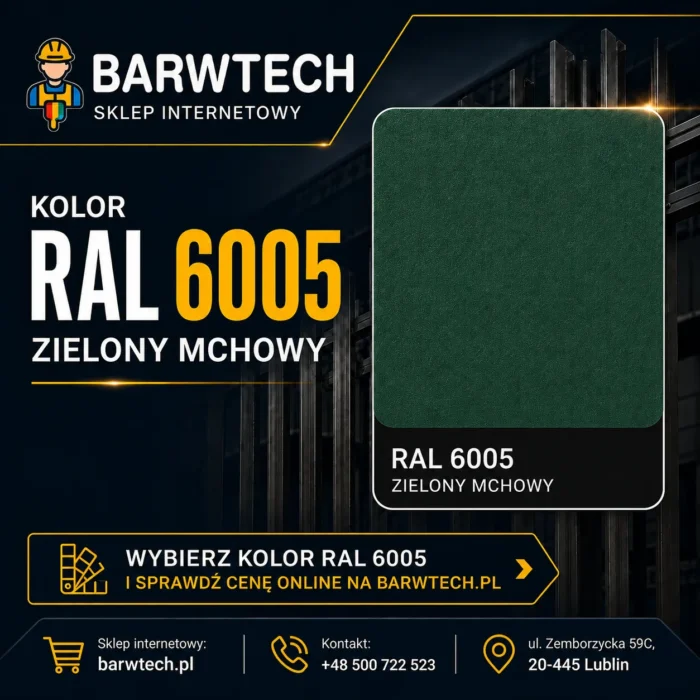 Farba do malowania dachu Zielony RAL 6005