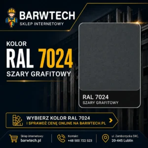 Farba na dach szary grafit RAL 7024