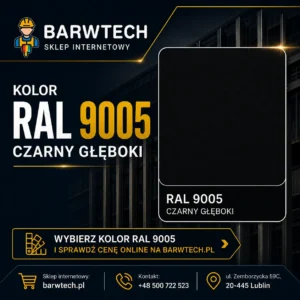 Farba do malowania dachy Czarna Ral 9005