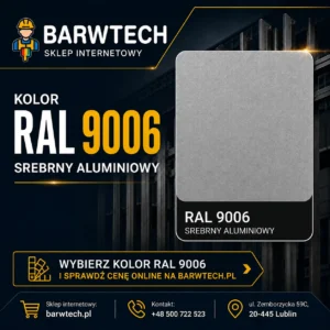 Farba na dach Srebrny Aluminium ral 9006