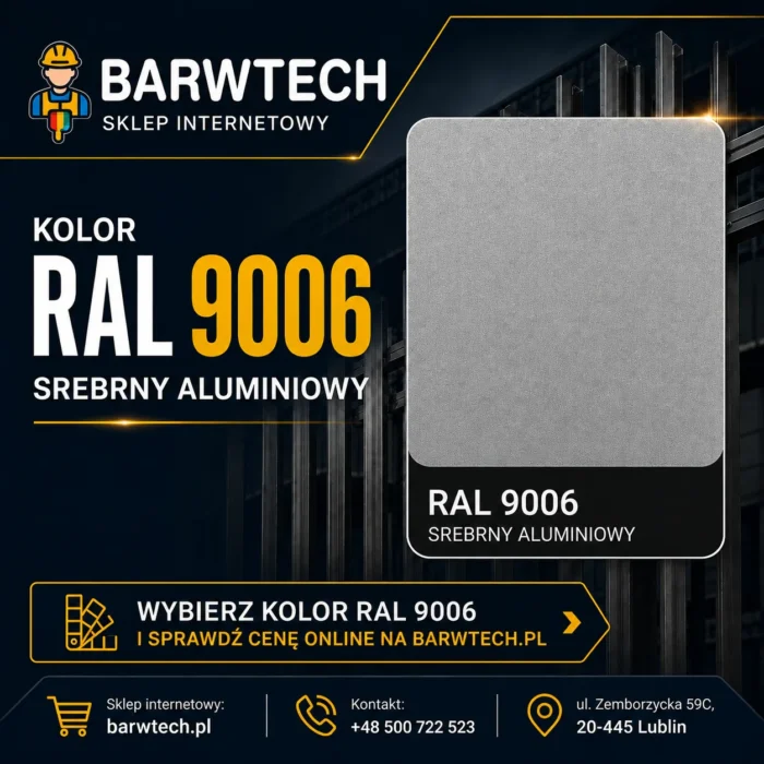 Farba na dach Srebrny Aluminium ral 9006