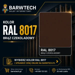 Farba do malowania dachu Brąz Czekoladowy RAL 8017