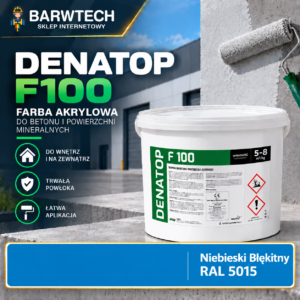 Farba na beton Niebieski Błękitny RAL5015