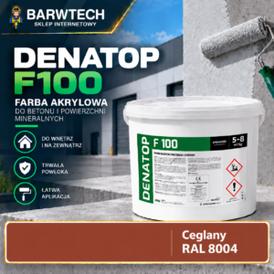 Farba na beton Ceglany ral 8004