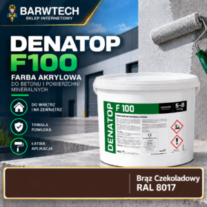 Farba do betonu Brąz czekoladowy RAL 8017