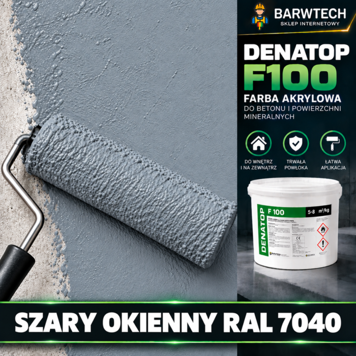 Farba na beton Szara okienna ral 7040