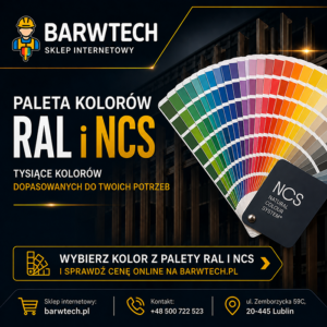 Kolory RAL i NCS farba na dach