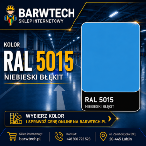 Farba na beton niebieska RAL 5015