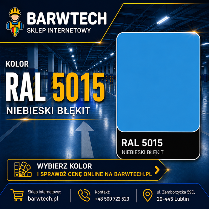 Farba na beton niebieska RAL 5015