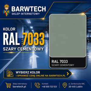 Farba na posadzki betonowe Kolor szary