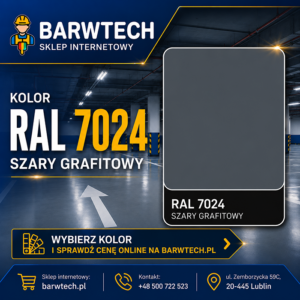 Farba na beton Szary grafitowy ral 7024