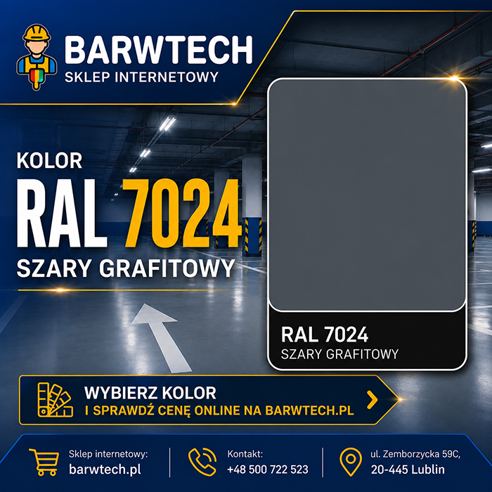 Farba na beton Szary grafitowy ral 7024