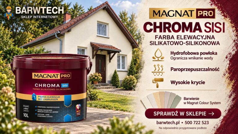Renowacja elewacji – MAGNAT PRO CHROMA SISI, efekt przed i po