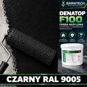 Czarna farba na beton RAL 9005
