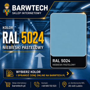 Zywica epoksydowa do malowania betonu RAL 5024 niebieski pastelowy