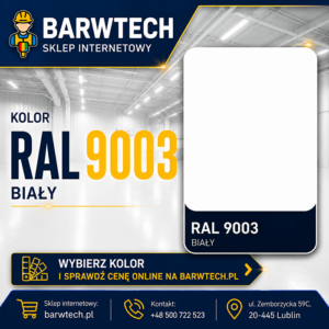 Farba na beton Biała ral 9003