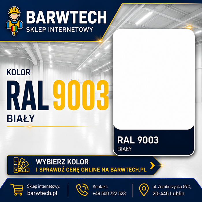 Farba na beton Biała ral 9003